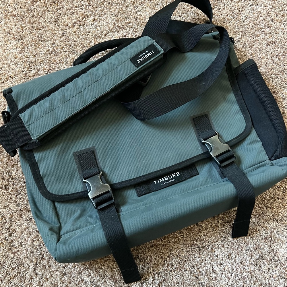 Timbuk2 Gray and Black Messenger Bag